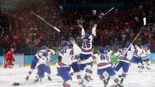 美, '빙판 위 관세전쟁'에서 이겼다...라이벌 캐나다 꺾고 아이스하키 金