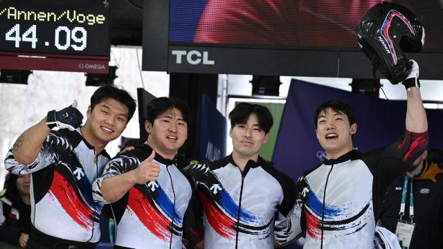 [올림픽] 봅슬레이 4인승 김진수팀, 한국 선수단 마지막 경기 8위