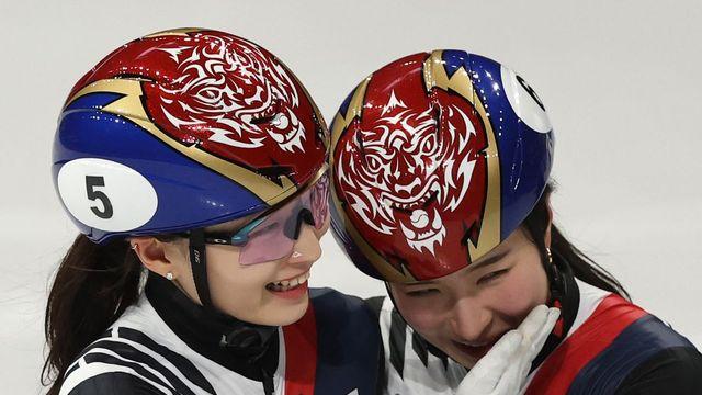 쇼트트랙 1500m 김길리 금메달, 최민정 은메달