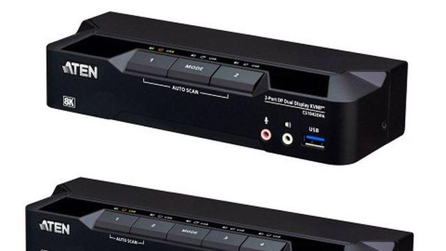 1키마로 여러 기기 제어, 에이텐 8K 듀얼 KVM 스위치 출시