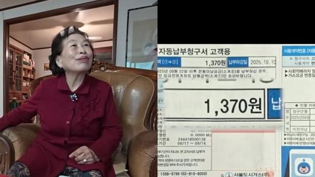 전원주, 40억 자산에도 '도시가스비 1370원'…