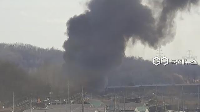 [속보] 남양주 진건읍 신월리 창고 화재 실시간 현장 '아수라장'
