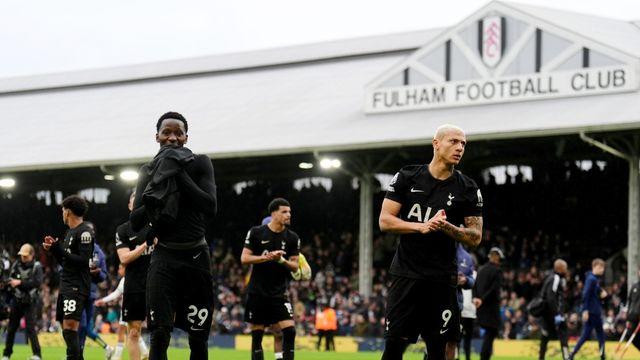 풀럼, 윌슨-이워비 골로 토트넘전 2-1 승리…‘강등권 추락위기’ 토트넘은 리그 10경기 무승-4연패