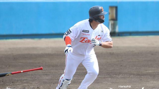 강백호 친정팀에 '결승타' 비수…한화, KT전 6-4 승리→연습경기 4연승 질주 [오키나와:스코어]