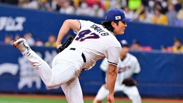 한국 야구 와르르 3실점, 한신과 평가전 2-3 뒤집기 허용 (2회말)