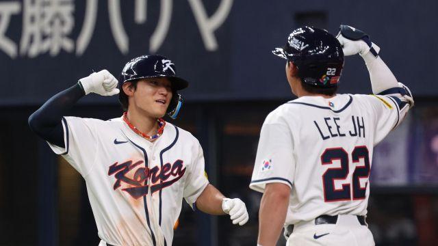 WBC 대표팀, 일본프로야구 한신과 3-3 비겨…김도영 솔로포