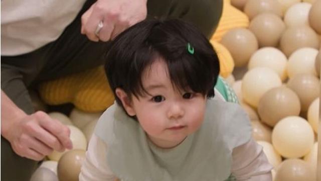 심형탁♥사야 子 하루, 폭풍 성장 근황…미끄럼틀 등반 