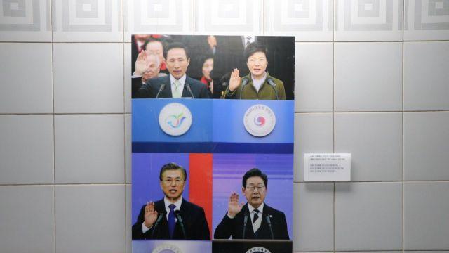 국회서 尹 취임 사진 철거…