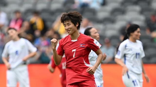 '명유정 3골' 북한, 우즈베크 3-0 꺾고 여자아시안컵 1차전 승리