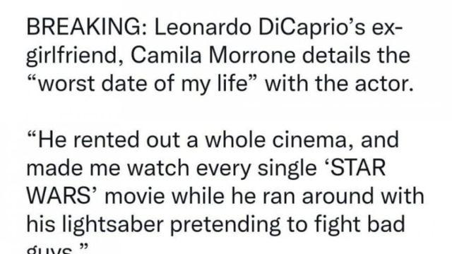 디카프리오 전 여친의 데이트 썰
