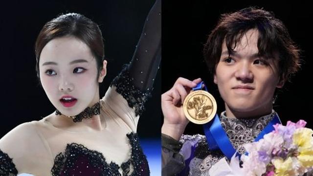 키 158cm, 그런데 日 최고 미녀 스케이터와 '동거 중'…남자 피겨 스타, 여친과 아이스댄스 연습 공개→'올림픽 金메달 꿈' 조준하나