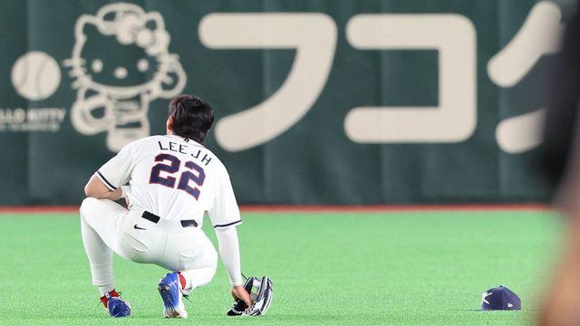 “일단 경기는 할 수 있는 상태인데…” 왼발 꺾인 이정후, 일본전 100% 컨디션 위해 발목 회복에 집중