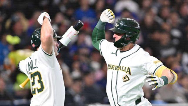 호주, 역시 다크호스...홈런 2방-완벽계투로 대만에 완승
