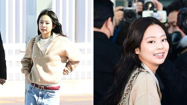 꾸안꾸 공항패션, '인간샤넬' 제니가 하면 다르지