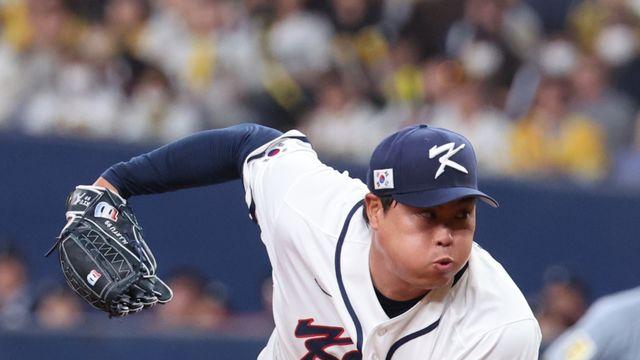 '4개 대회 연속 1R 탈락 기로' 한국, 대만전 중책은 류현진에게…NPB 출신 구린루이양과 맞대결 [WBC 도쿄]