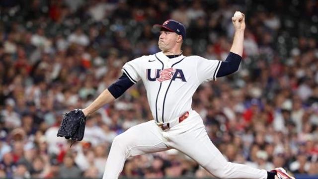 CY 수상자 맞아? 영국 타자한테 선두타자 홈런 '굴욕', 그래도 3이닝 KKKKK→대회 처음이자 마지막 등판 마무리 [WBC]