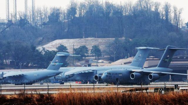 한반도 떠나 중동 해역으로…오산기지서 뜬 美 수송기, 이집트 앞 지중해 도착