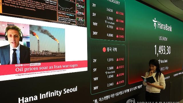 [유가 100달러] 중동 불안에 1,500원대 '위기급' 고환율 눈앞