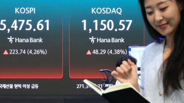 코스피 6%대 반등…전쟁 완화 기대에 5570선 회복
