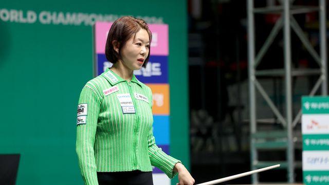 김가영, ‘천적’ 정수빈 꺾고 월드챔피언십 8강 진출…차유람과 맞대결