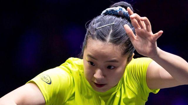 '세계 4위 완파' 신유빈, 중국어로 