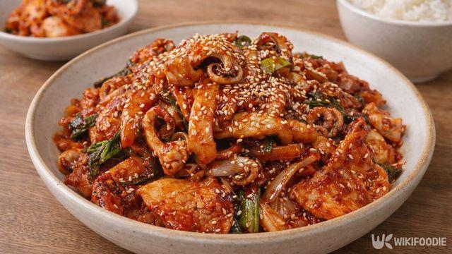 쭈꾸미 삼겹살 볶음, 불맛 제대로 나는 '황금 양념 비율' 공개