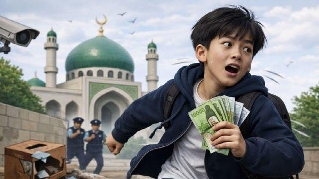 이슬람사원 모금함 부수고 4만원 챙겨 도망간 중학생