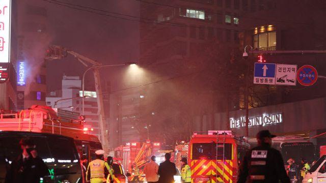 서울 소공동 빌딩 화재 완진...외국인 등 10명 부상(종합2보)
