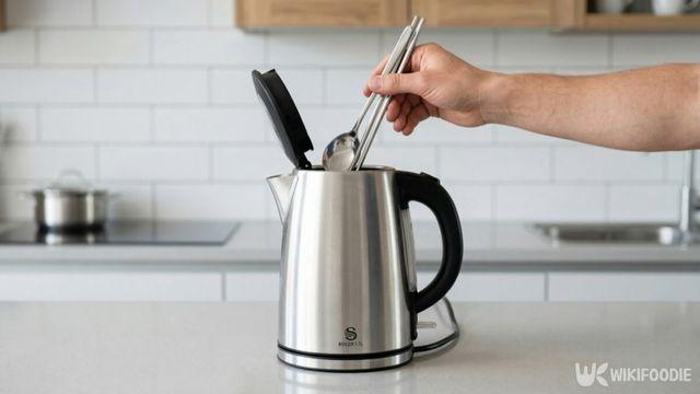 “수저를 전기포트에 넣어보세요” 이 방법은 살림 고민이 단번에 해결됩니다