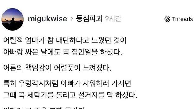 어릴적 어른스럽고 대단해보였던 엄마.jpg