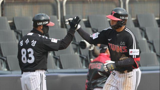 '투수→타자 대성공?' LG 추세현, 시범경기 '손맛'…문보경 빠진 3루 구원하나 [IS 스타]