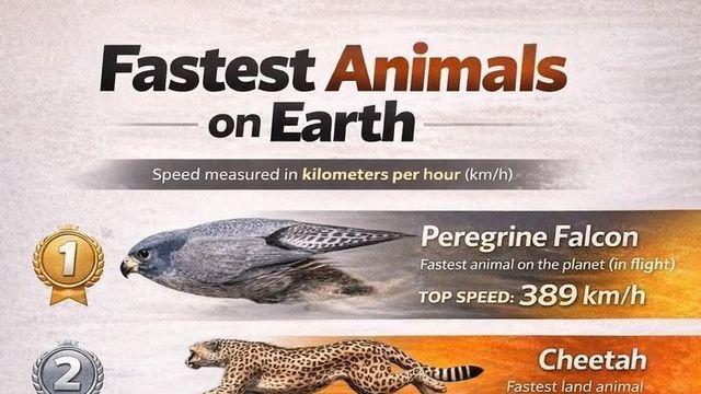 지구상에서 가장 빠른 동물 순위