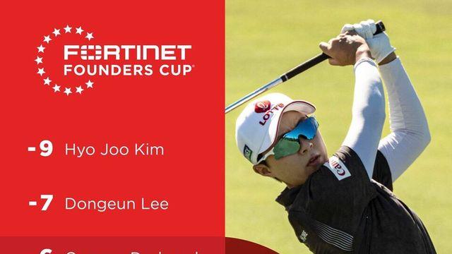 '9언더파 맹타' 김효주, LPGA 파운더스컵 1R 단독 선두