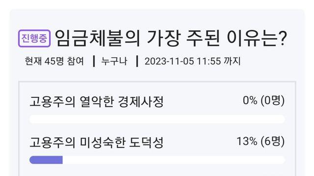 임금체불의 원인
