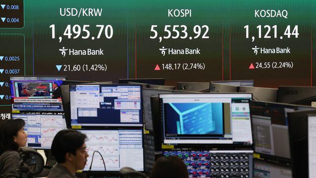 [마감시황] 코스피, 전날 급락 만회…5500선 회복