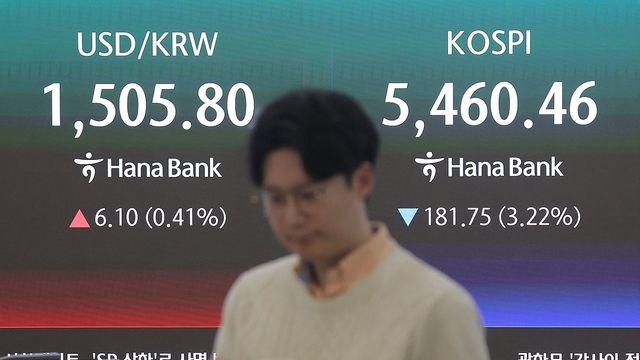 코스피, 종전 협상 불확실성·반도체株 약세에 5,400대로 풀썩(종합)