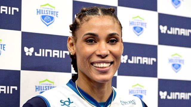 '봄 배구 2경기 연속 40득점 이상' 실바 