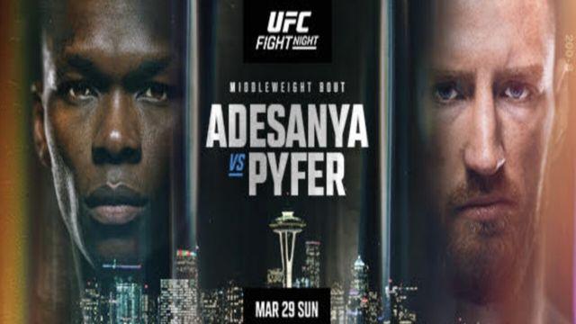UFC 시애틀 아데산야 vs 조 파이퍼 29일 격돌 시간은?