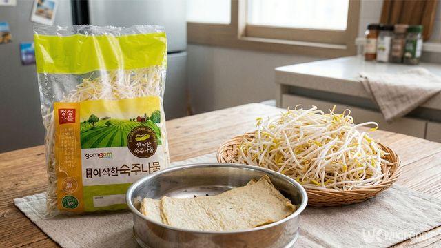 냉장고 속 남은 숙주는 어묵이랑 섞어보세요! 의외의 찰떡궁합이 됩니다