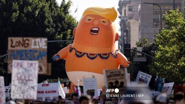 [속보] '왕은 없다' 트럼프 반대 시위, 800만 명 참가