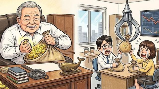 암호화폐(코인) 리플 고래들의 꾸준한 대형 매수에도 선물 시장은 큰 손실 중입니다