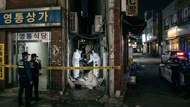 28일 수원 영통역 인근 건물 사이에서 20대 여성 숨진 채 발견