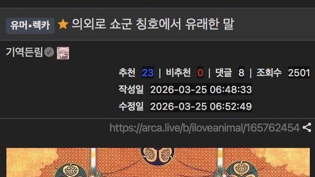 의외로 ‘쇼군’이라는 칭호에서 나온 단어.jpg