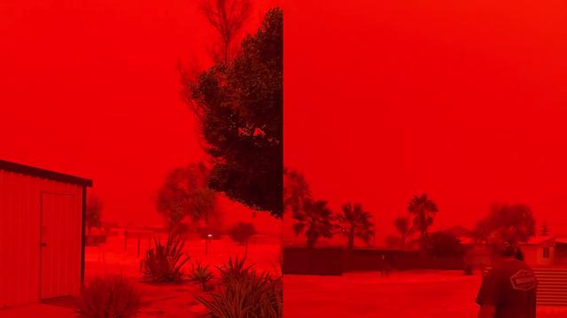 “필터 아닙니다”…핏빛으로 물든 호주, 왜?