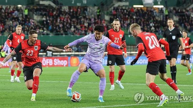 손흥민 창끝도 무딘 홍명보호, 오스트리아에 0-1 패(종합)