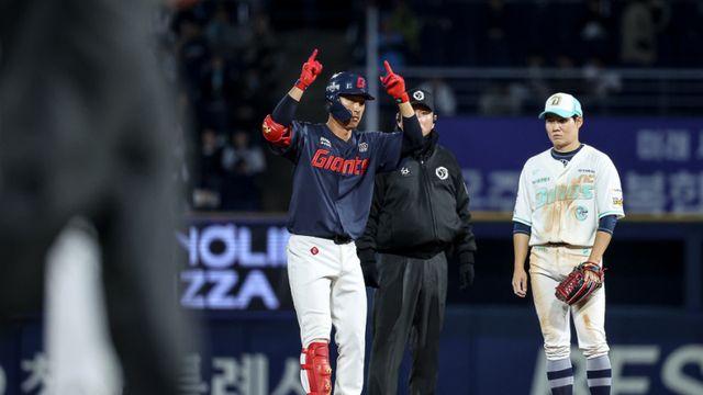 롯데는 졌지만 노진혁은 잘했다...한동희 복귀 임박, 자리 정리 복잡하네 [IS 포커스]