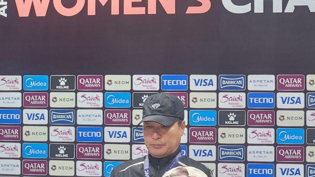 “많이 속상하네요”…박길영 수원FC 위민 감독, 눈물의 기자회견