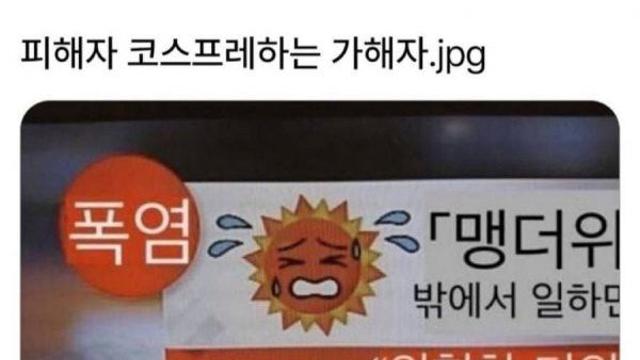 피해자 코스프레하는 태양