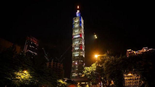 美독립 250주년 맞아…대만 초고층 빌딩에 '미·대만 우정 영원'