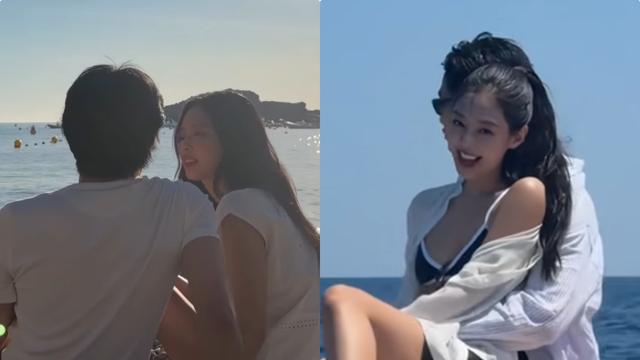 제니, 카이와 연인 같은 스킨십…신곡 속 로맨스 케미 [SD셀픽]